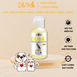  Sữa tắm chó dưỡng lông chống rối DIVA Vàng 55ml 