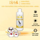  Sữa tắm chó dưỡng lông chống rối DIVA Vàng 400ml 