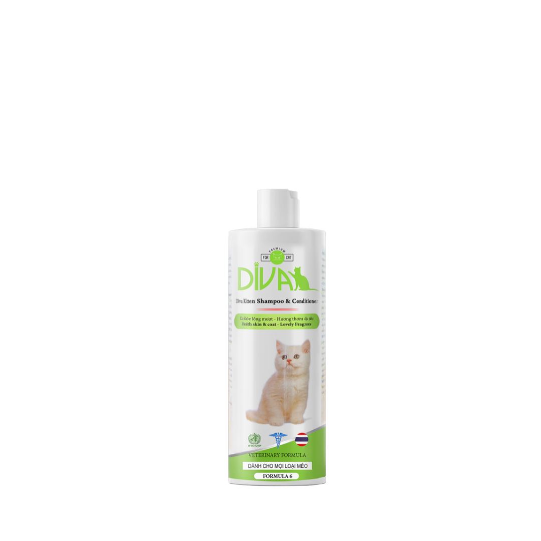  Sữa tắm mèo DIVA Kitten gel 400ml 