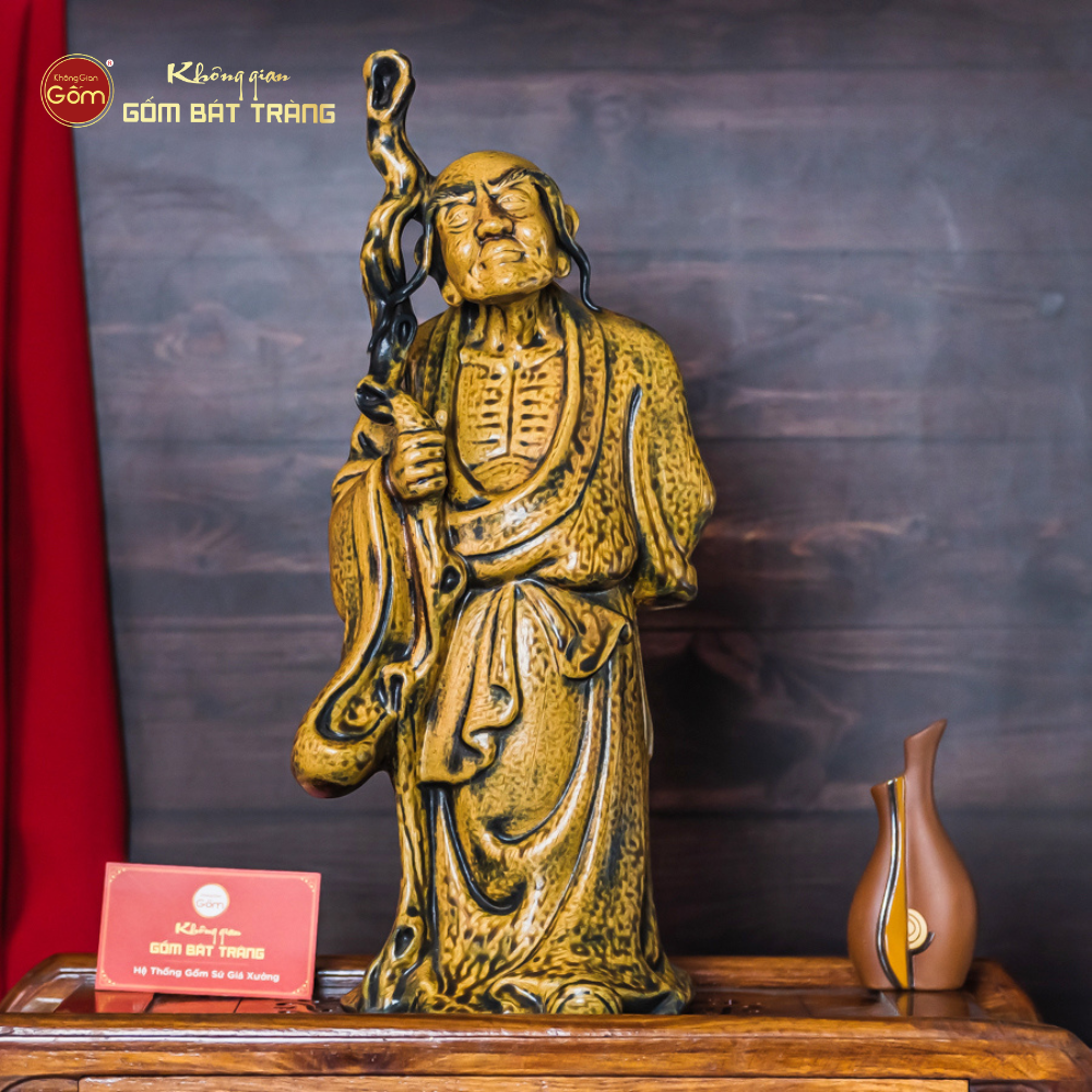 Bộ Tượng Thập Bát La Hán Men Vàng Cổ