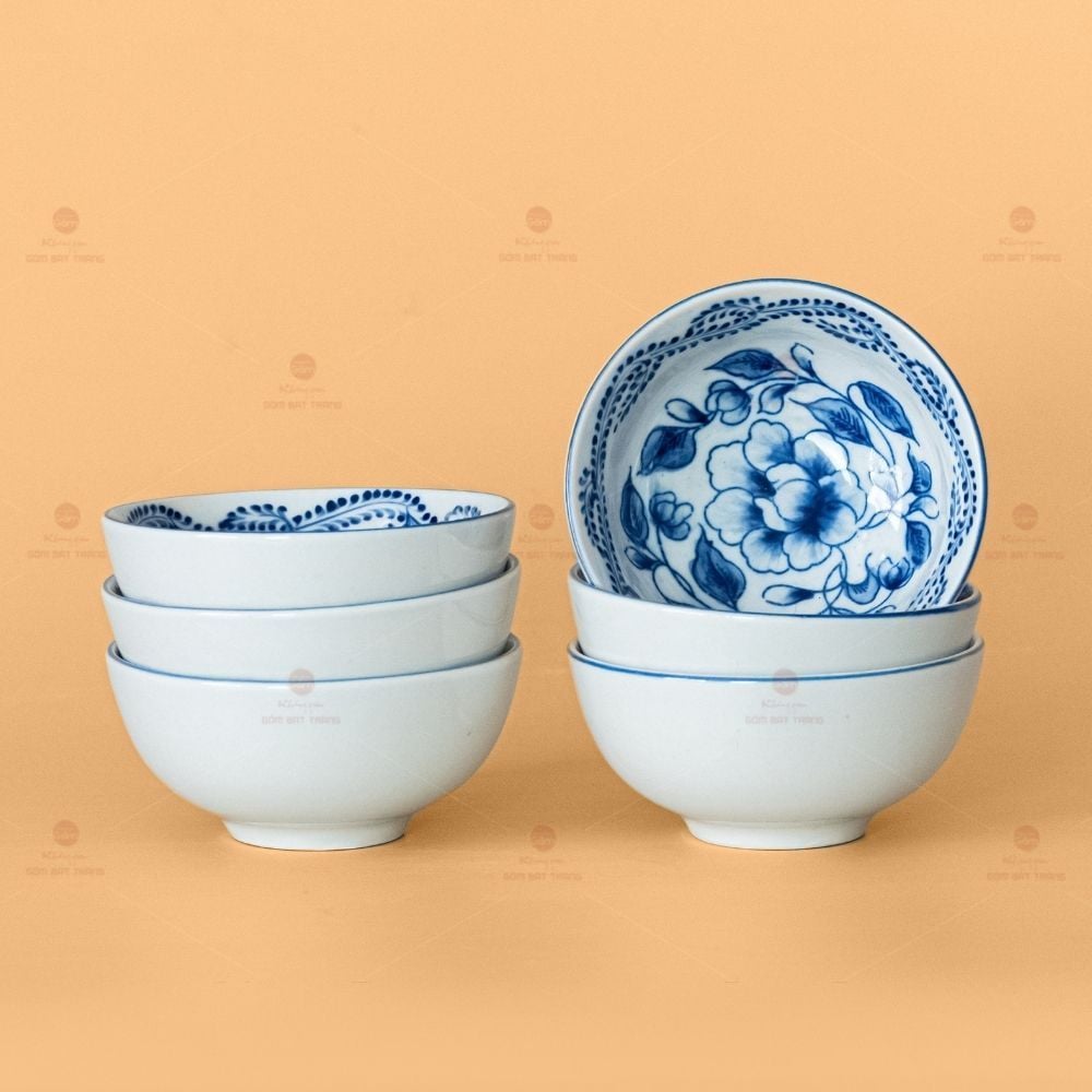 Bộ Bát Đĩa Hoa Mặt Trời Phù Dung