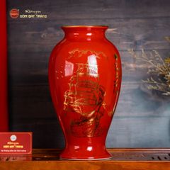 Lọ Hoa Thuận Buồm Xuôi Gió Vẽ Vàng