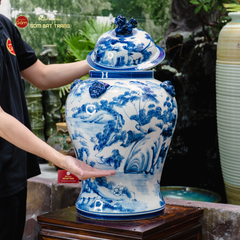 Chóe Ngâm Rượu Men Xanh Trắng 35L