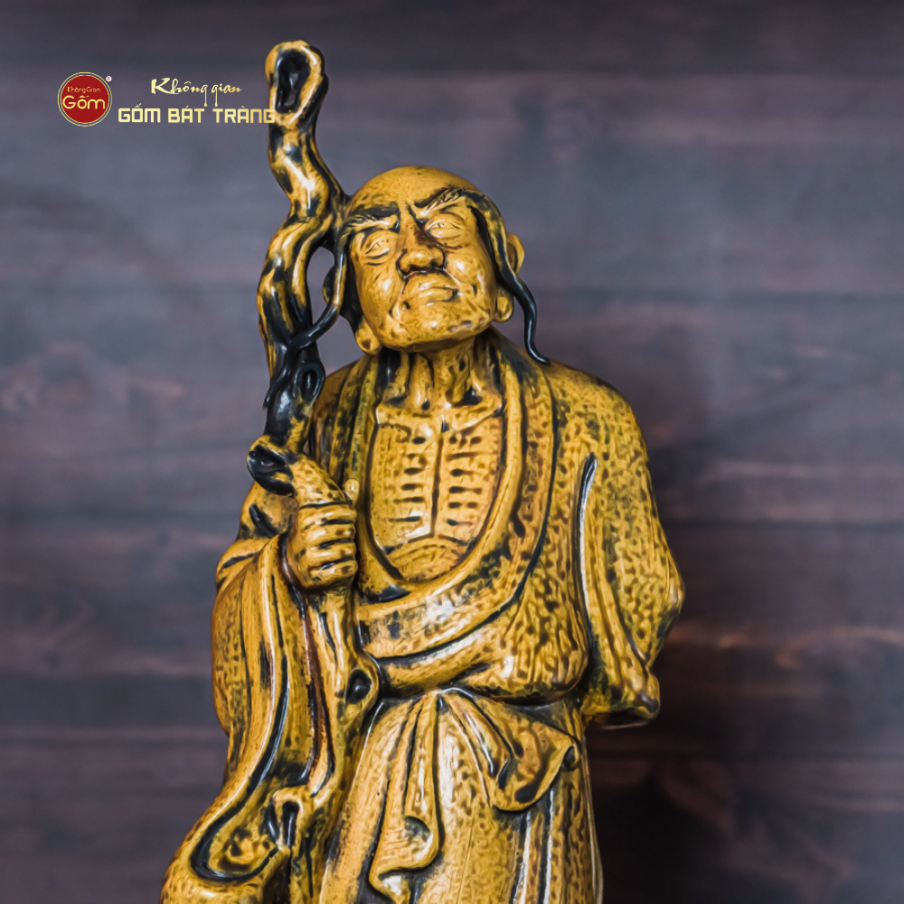 Bộ Tượng Thập Bát La Hán Men Vàng Cổ