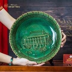 Đĩa Cảnh Trưng Bày Khắc Nổi