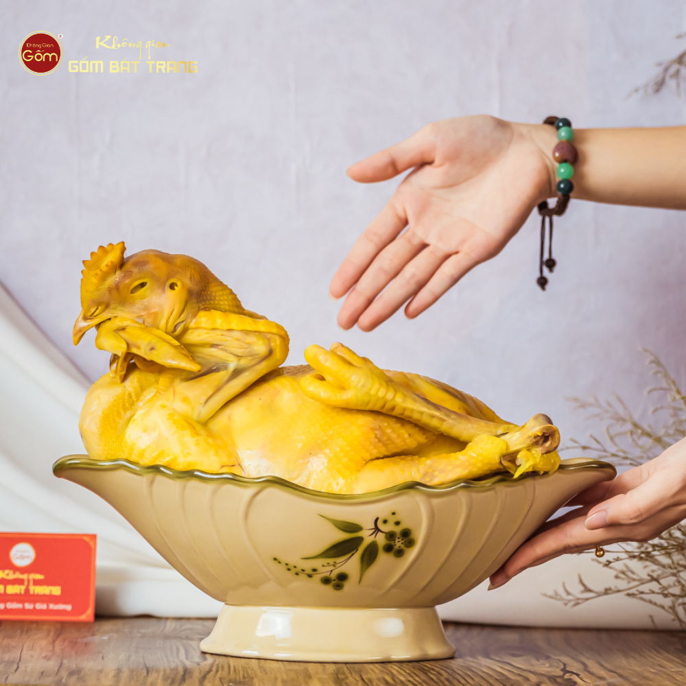 Bộ Bát Đĩa Hoa Mặt Trời Đào Chuồn