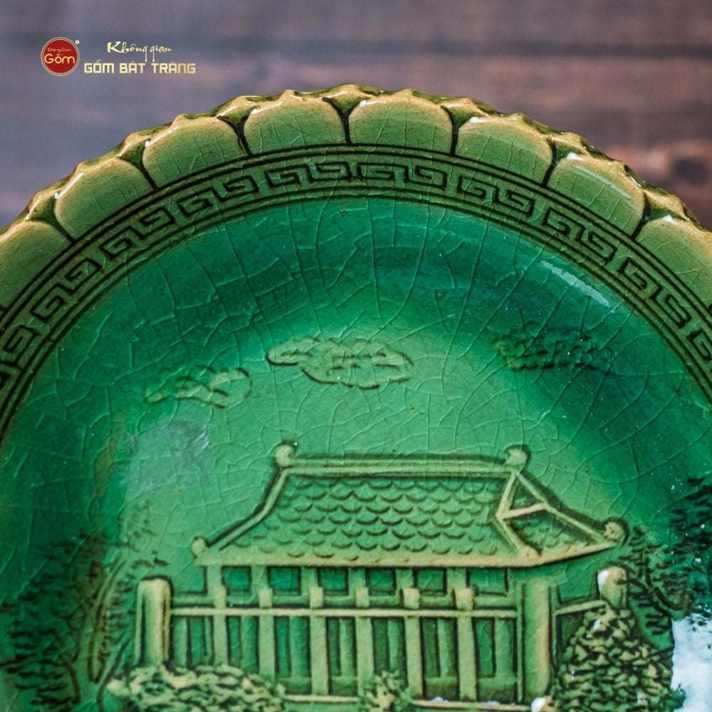 Đĩa Cảnh Trưng Bày Khắc Nổi