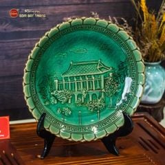 Đĩa Cảnh Trưng Bày Khắc Nổi