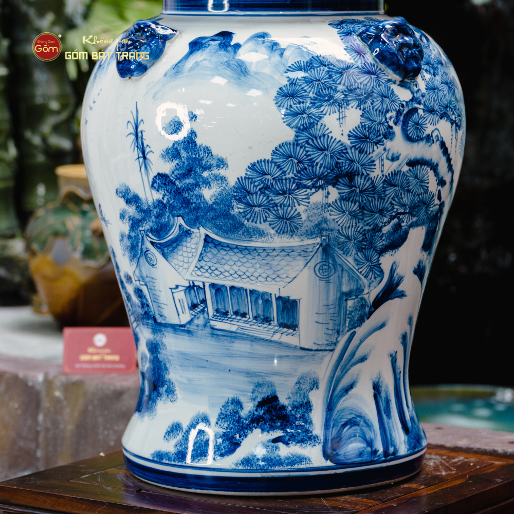 Chóe Ngâm Rượu Men Xanh Trắng 35L