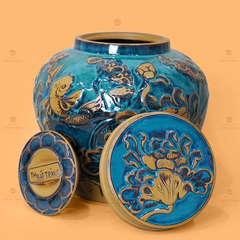 Chum Vàng Họa Tiết Hoa Sen