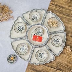 Bộ Bát Đĩa Hoa Mặt Trời Hoa Dây