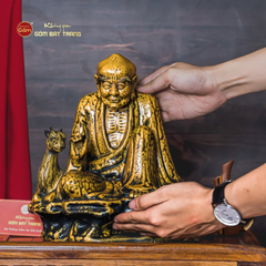 Bộ Tượng Thập Bát La Hán Men Vàng Cổ