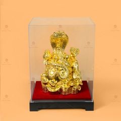 Tượng Linh Vật Rắn Mạ Vàng