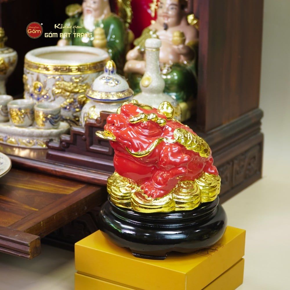 Thiềm Thừ Ngậm Tiền Phong Thủy Dát Vàng