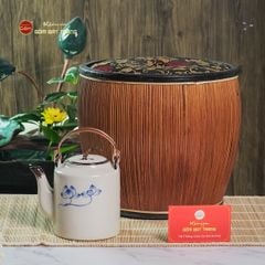 Ấm Tích Bát Tràng Vẽ Hoa Sen