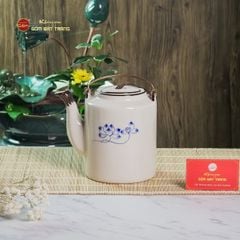 Ấm Tích Bát Tràng Vẽ Hoa Sen