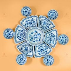 Bộ Bát Đĩa Hoa Mặt Trời Phù Dung