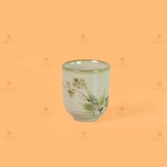 Cốc Uống Trà Dáng Thon Họa Tiết Chuồn Trúc