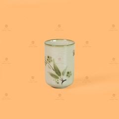 Cốc Uống Trà Dáng Trụ Họa Tiết Chuồn Trúc