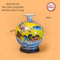 Quả Hút Lộc Nhị Cảnh Công Đào Mã Đáo Thành Công Vẽ Vàng