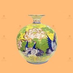 Quả Hút Lộc Sen Hạc Vẽ Vàng
