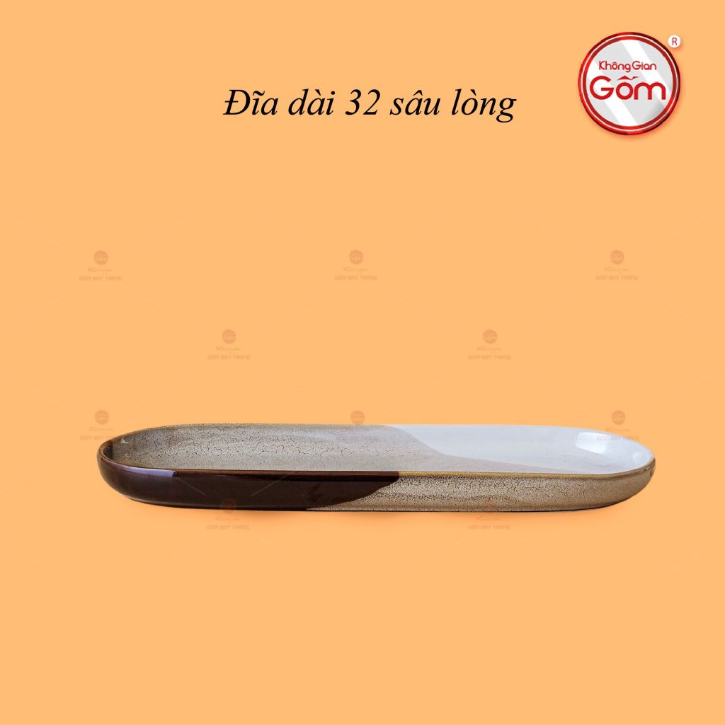 Đĩa Dài Sâu Lòng Ba Màu