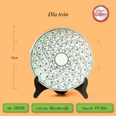 Bộ Bàn Ăn 10 Người (23 món) Men Xanh Ngọc Vẽ Bèo