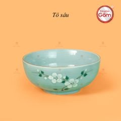 Bộ Bàn Ăn 10 Người (23 món) Men Ngọc Hoa Đào Trắng