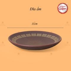 Bộ Ấm Trà Tử Sa Nâu Viền Vàng