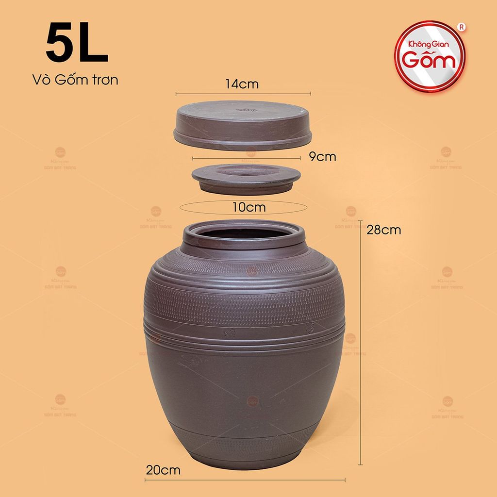 Vò Gốm Trơn