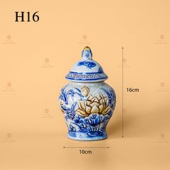 Chóe Thờ Men Rạn Nổi Họa Tiết Hoa Sen