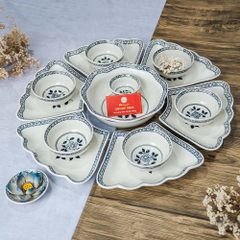 Bộ Bát Đĩa Hoa Mặt Trời Hoa Dây
