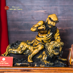 Bộ Tượng Thập Bát La Hán Men Vàng Cổ