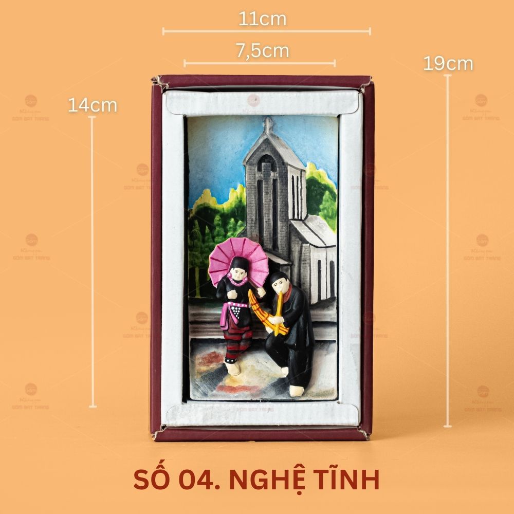 Tranh gốm sứ phong cảnh Việt Nam
