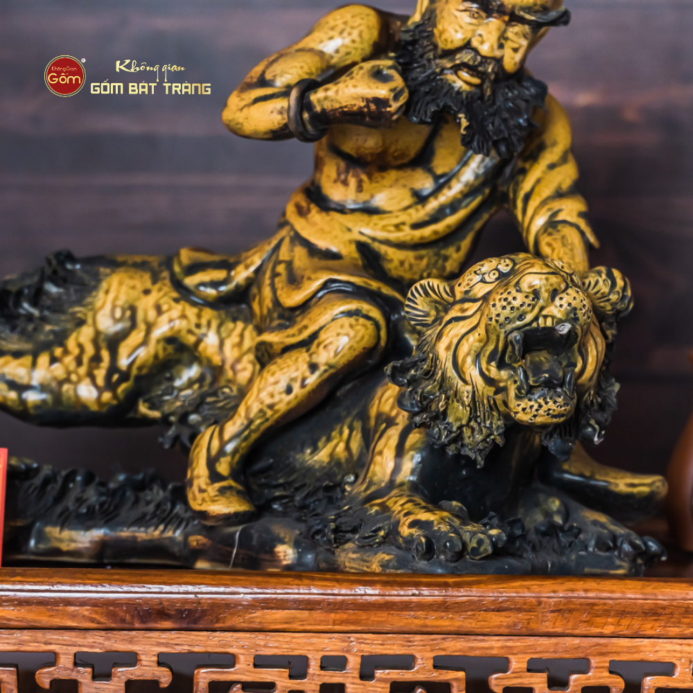 Bộ Tượng Thập Bát La Hán Men Vàng Cổ