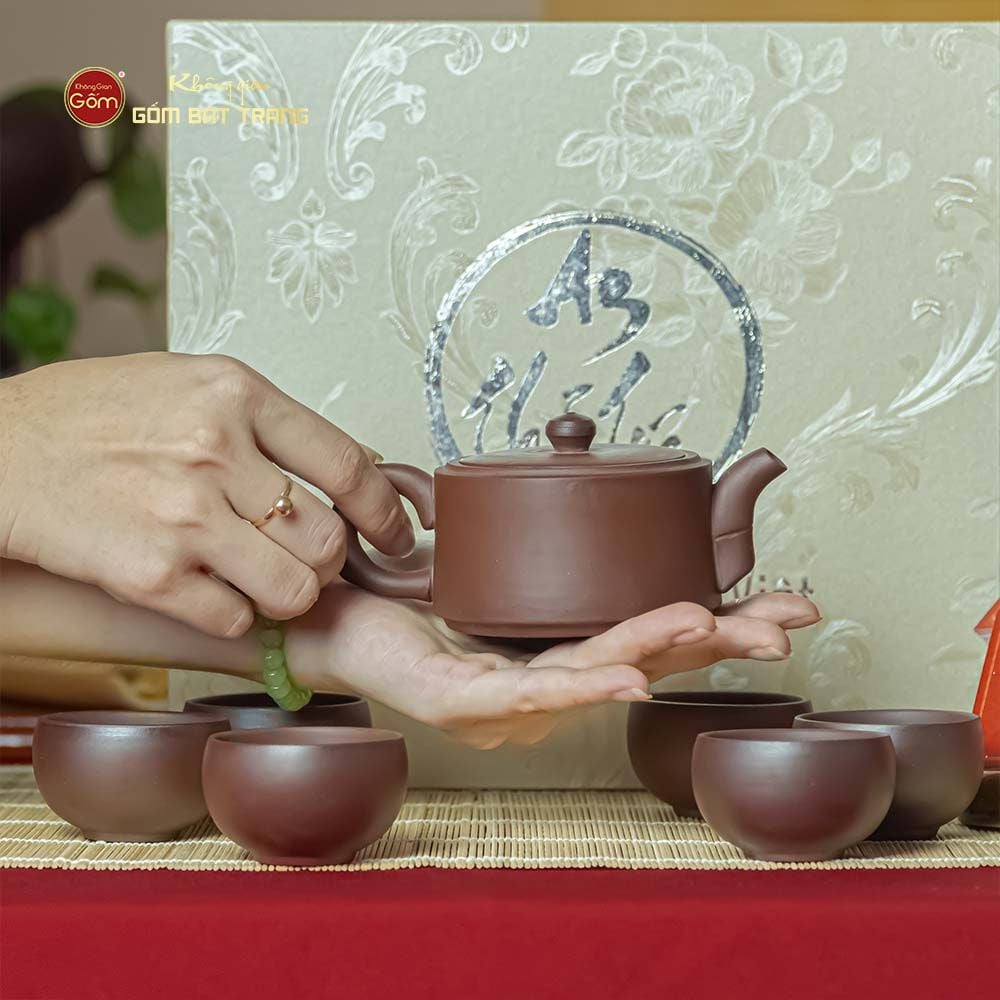 Bộ Ấm Chén An Thổ Túc (Chén gốm)
