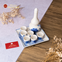 Bộ Nậm Rượu Hoa Mẫu Đơn