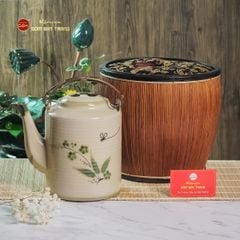 Ấm Tích Bát Tràng Vẽ Chuồn Trúc