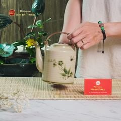 Ấm Tích Bát Tràng Vẽ Chuồn Trúc