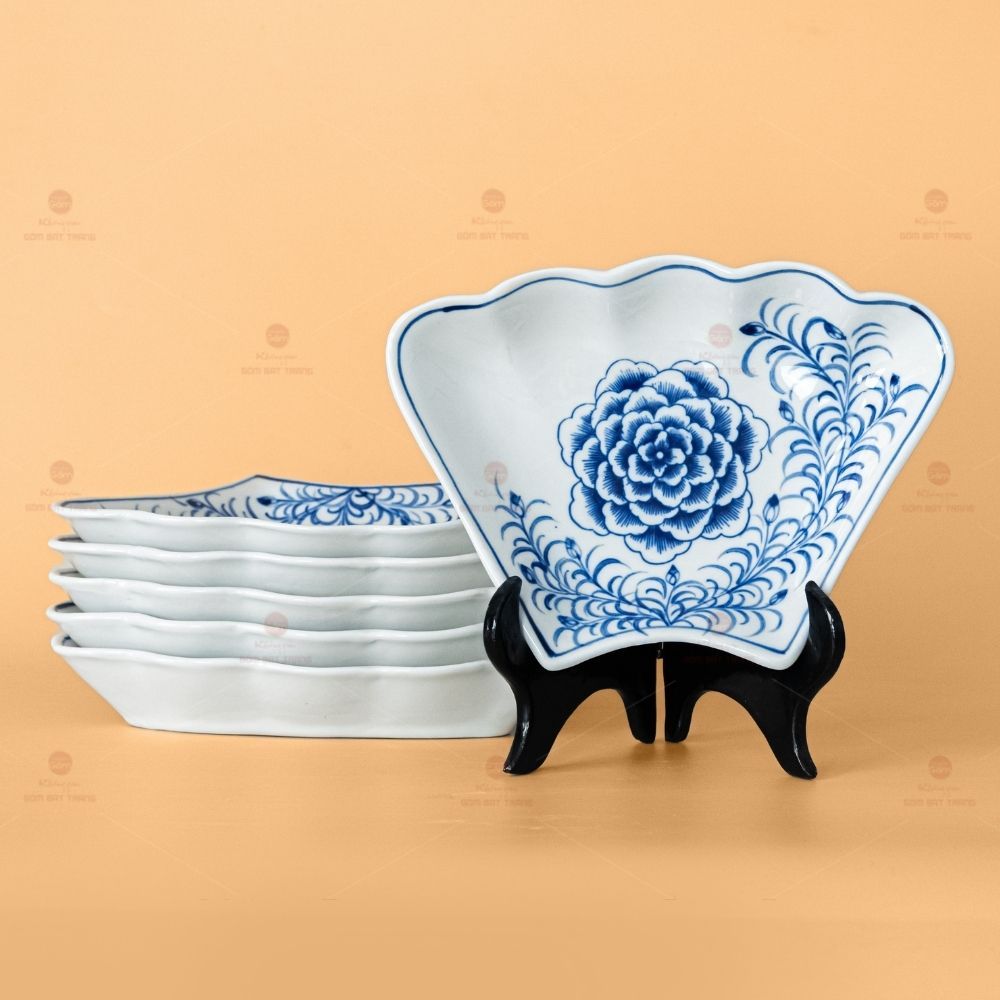 Bộ Bát Đĩa Hoa Mặt Trời Mẫu Đơn