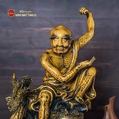 Bộ Tượng Thập Bát La Hán Men Vàng Cổ