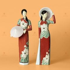 Tượng Cô Gái Việt Nam Áo Dài Nón Lá