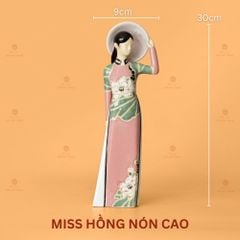 Tượng Cô Gái Việt Nam Áo Dài Nón Lá