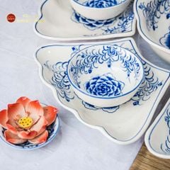 Bộ Bát Đĩa Hoa Mặt Trời Mẫu Đơn