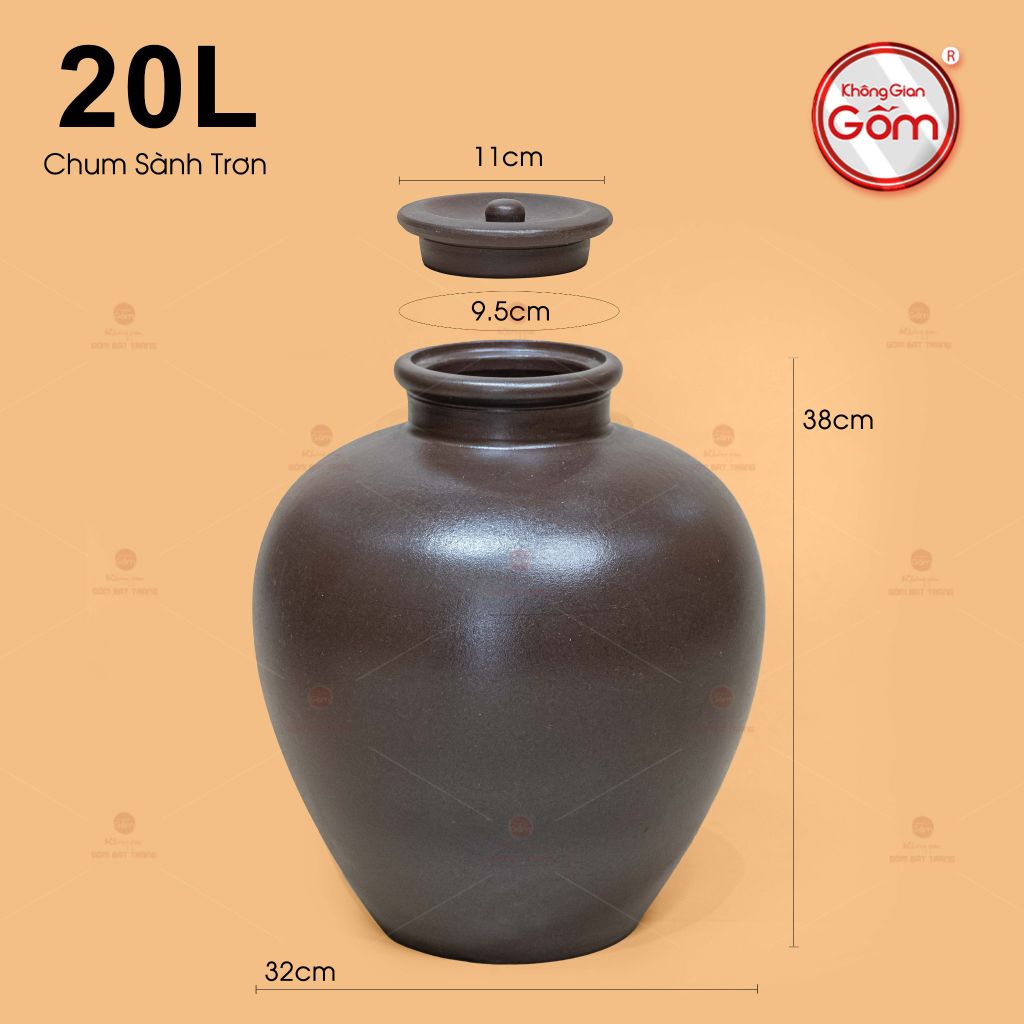 Chum Sành Ngâm Rượu Trơn Xịn Không Tráng Men