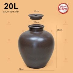 Chum Sành Ngâm Rượu Trơn Xịn Không Tráng Men