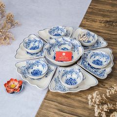 Bộ Bát Đĩa Hoa Mặt Trời Mẫu Đơn