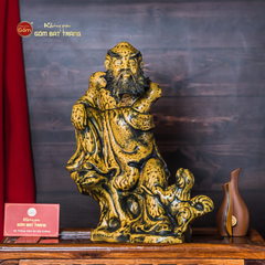 Bộ Tượng Thập Bát La Hán Men Vàng Cổ