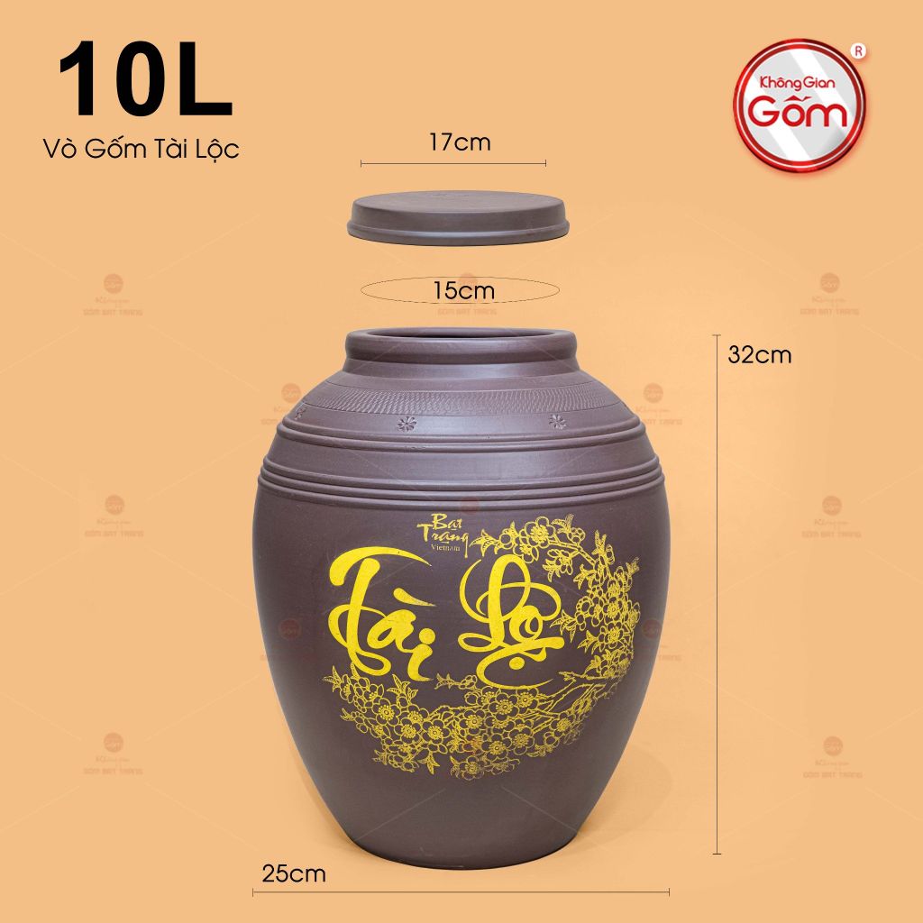 Vò Gốm Ngâm Rượu Tài Lộc