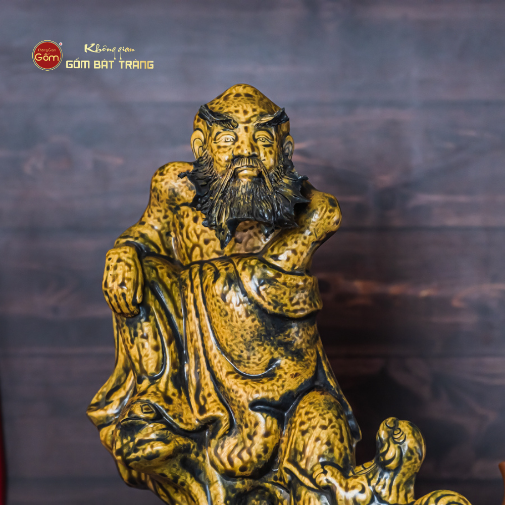 Bộ Tượng Thập Bát La Hán Men Vàng Cổ